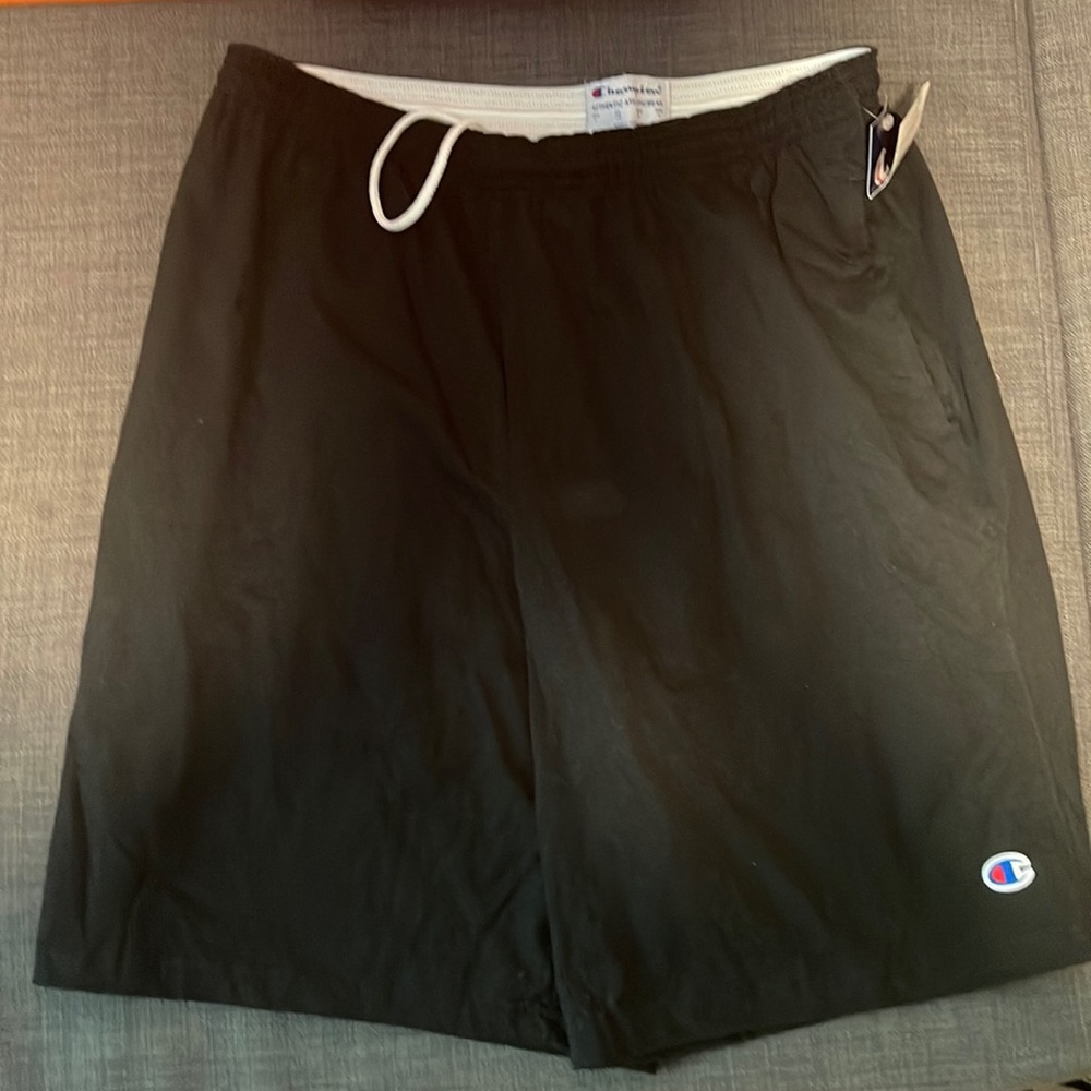 Champion black cotton shorts drawstring size large